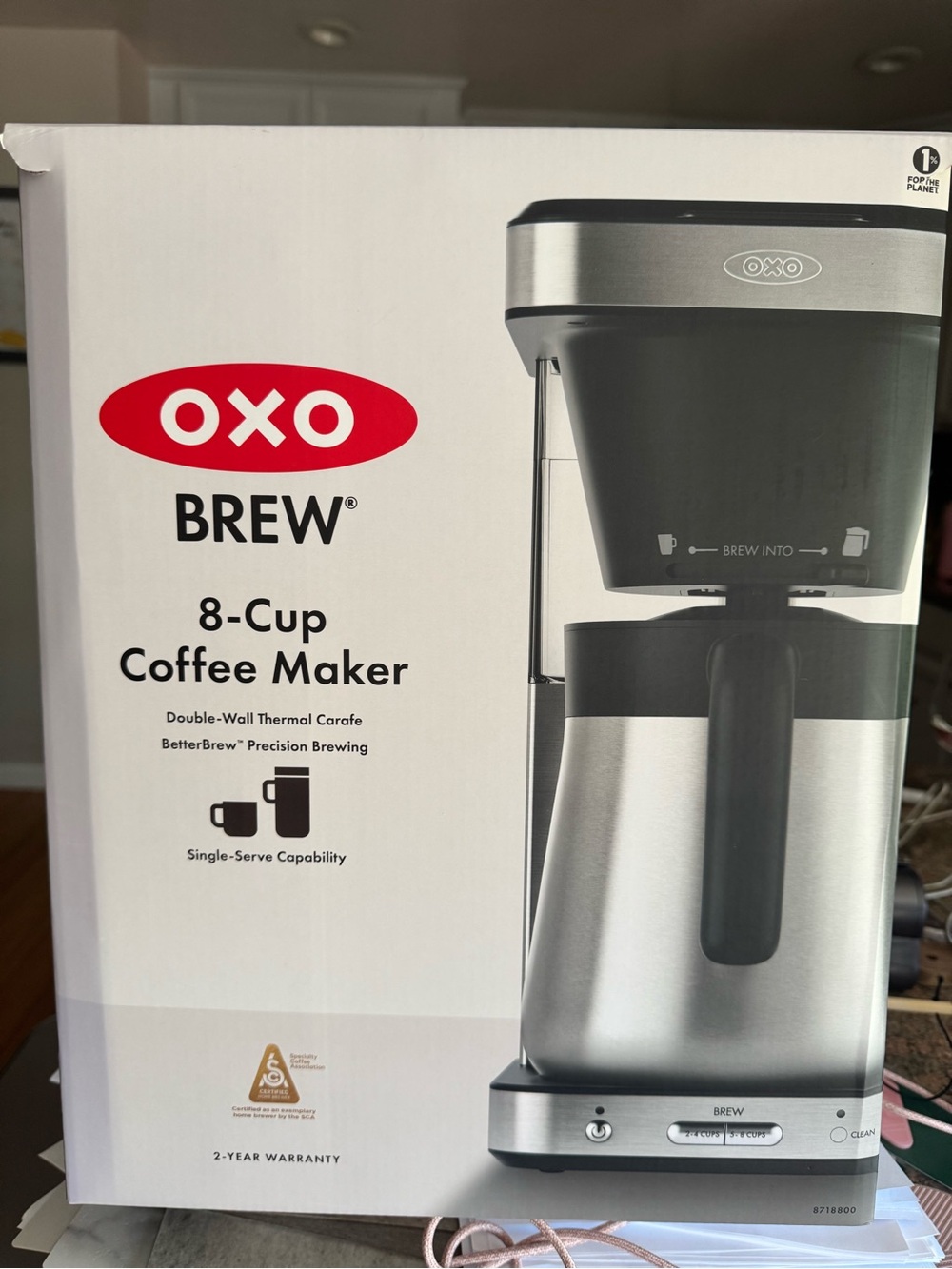 OXO Brew Coffee Maker in Stainless Steel and Black